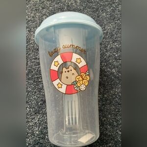 Pusheen Lazy Summer Salad Food Storage Cup - Blue